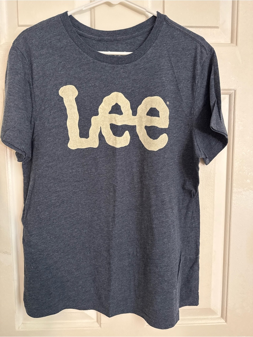 Lee Dark Grey Tee with Cream Logo